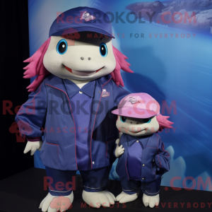 Navy Axolotls mascot...