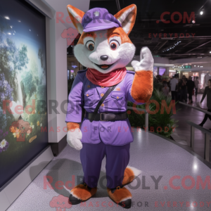 Lavender Fox mascot costume...