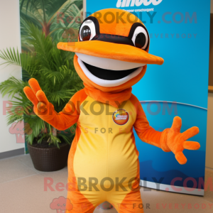 Orange Lizard mascot...
