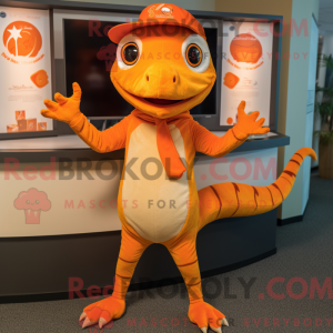 Orange Lizard mascot...