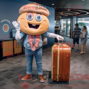 Peach Bagels maskot kostume...