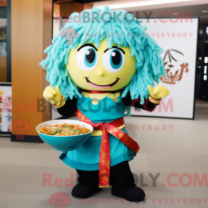 Turquoise Ramen mascot...