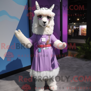 Lavender Llama mascot...