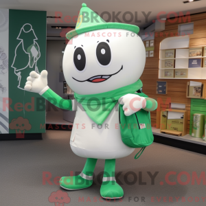 White Green Bean mascot...