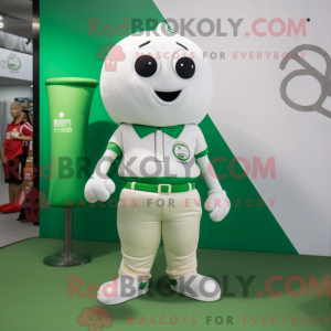White Green Bean mascot...