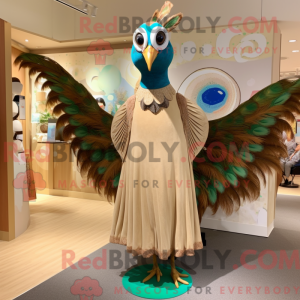 Figura de máscara de pavão...