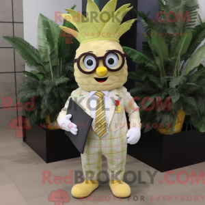 Cream Pineapple mascot...
