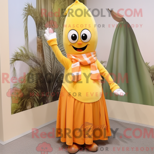 Orange Baa mascot costume...