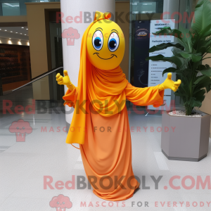 Orange Baa maskot kostume...