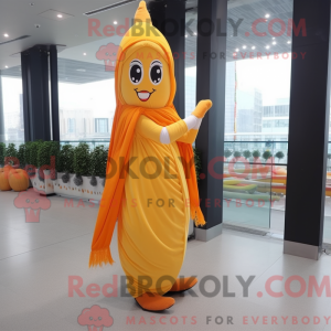 Orange Baa maskot kostume...