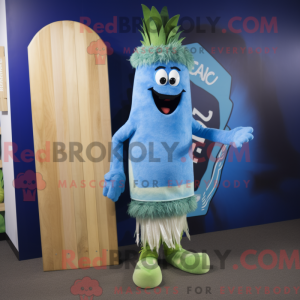 Blue Celery mascottekostuum...