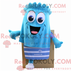 Blå selleri maskot kostume...