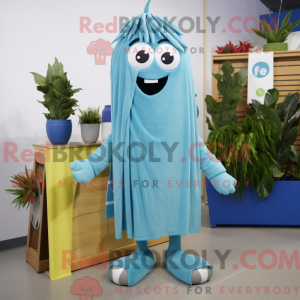 Blue Celery mascottekostuum...
