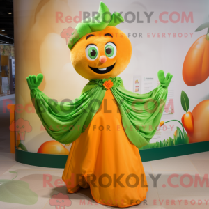 Orange Beanstalk mascot...