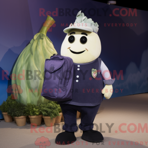 Navy Turnip mascot costume...