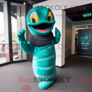 Postava maskota Teal Snake...