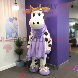 Lavendel Cow maskot...