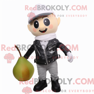 White Pear mascot costume...