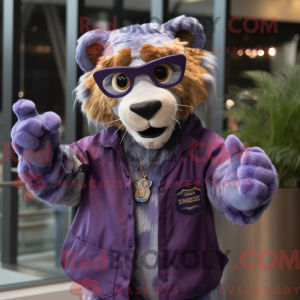 Lilla Smilodon maskot...
