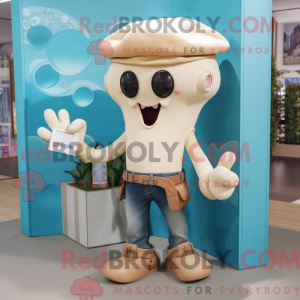 Cream Octopus mascot...