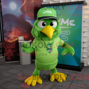 Lime Green Eagle maskerad...