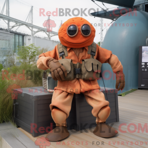 Rust Crab mascottekostuum...