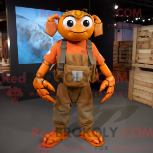 Rust Crab mascot costume...