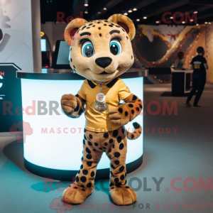 Brown Cheetah mascot...