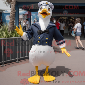 Navy Gull mascot costume...