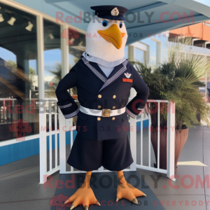 Navy Gull mascottekostuum...