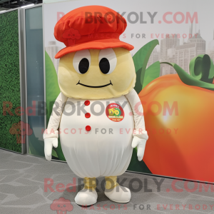 Cream Tomato maskot drakt...