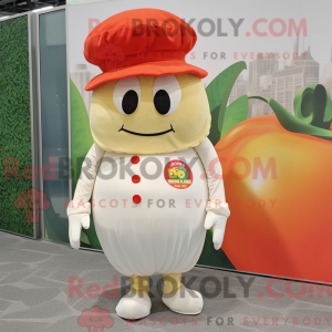 Cream Tomato maskot kostume...