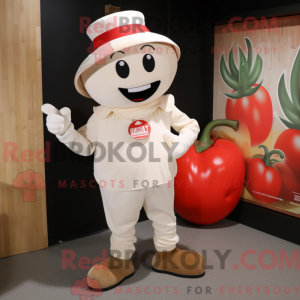 Cream Tomato maskot kostume...