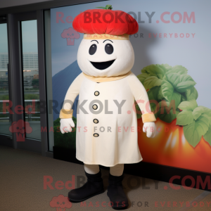 Cream Tomato maskot kostume...
