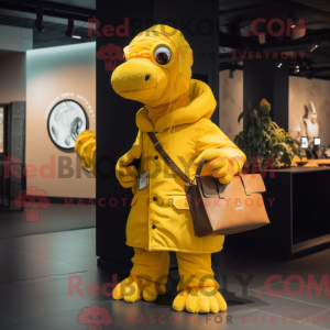 Geel Hydra-mascottekostuum...