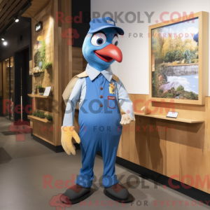 Blue Woodpecker mascot...