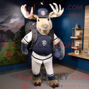 Navy Elk mascot costume...