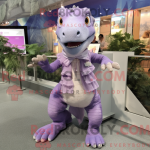 Lavendel Allosaurus maskot...