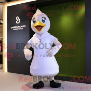 Cream Gosling mascot...