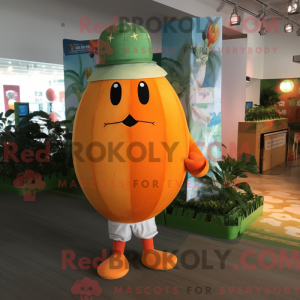 Orange Melon mascot costume...