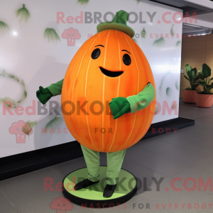 Máscara de melão laranja...
