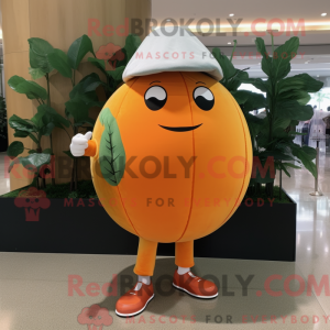 Orange Melon mascot costume...