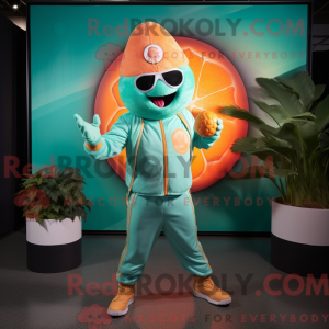 Teal Grapefruit mascot...