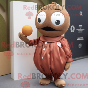 Rust Petanque Ball mascot...