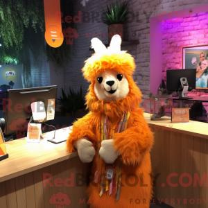 Costume mascotte de lama...