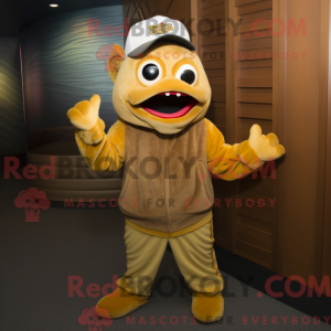 Gold Cod mascot costume...