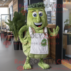 Oliven Caesar Salat maskot...