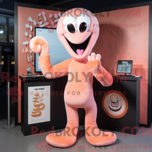 Peach Hydra mascot costume...
