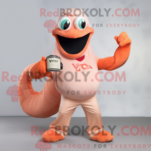 Peach Hydra mascot costume...