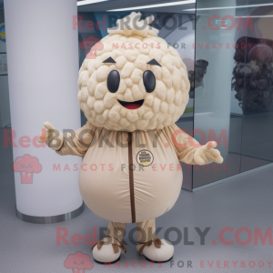 Beige Meatballs mascot...